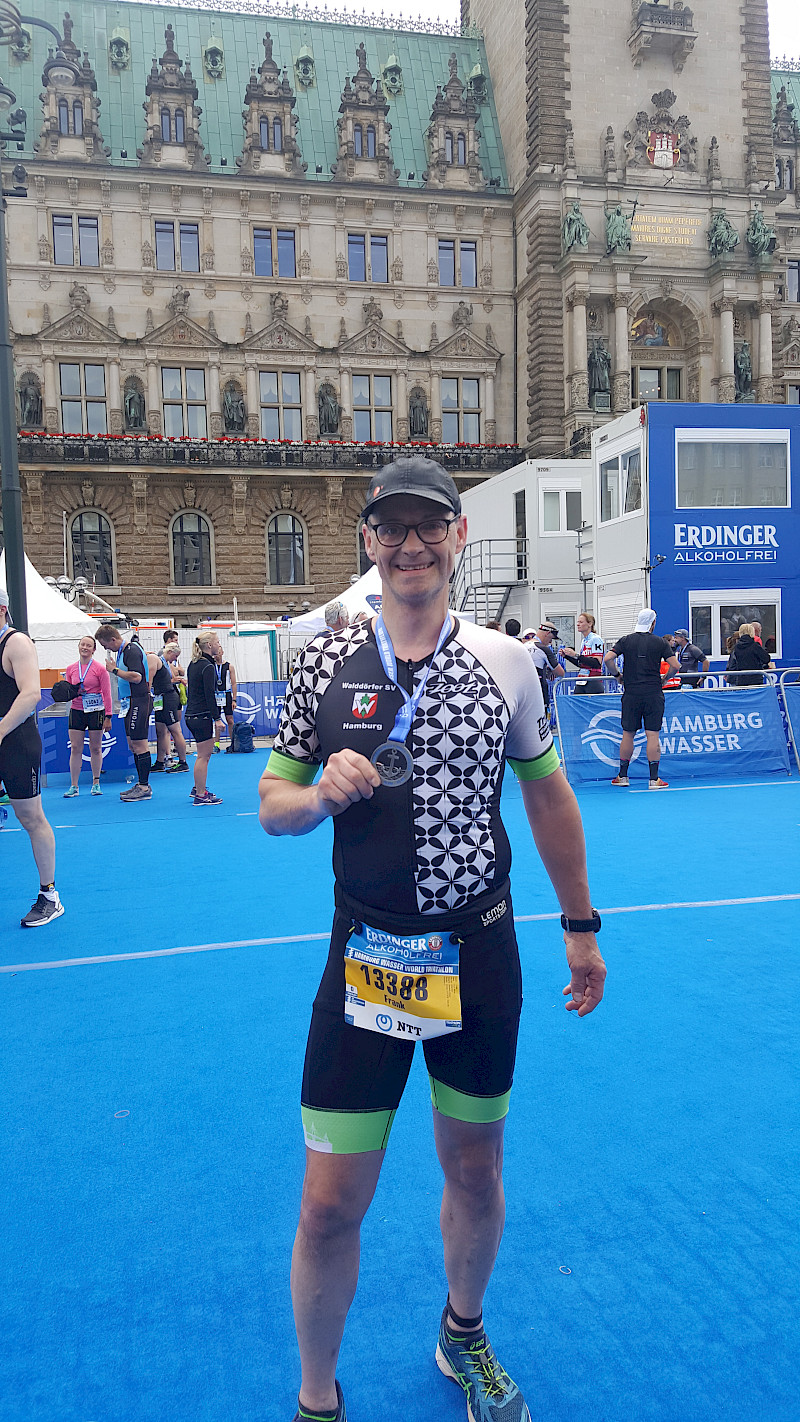 Frank Schnell beim Hamburg Wasser Triathlon 2019