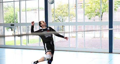 Axel Elsner beim Training in der Halle