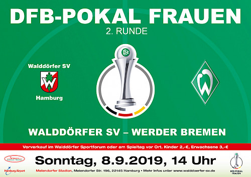 DFB-Pokal Frauen - 2. Runde: Walddörfer SV gegen SV Werder Bremen