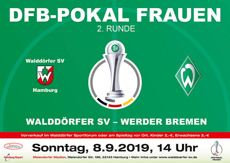 DFB-Pokal Frauen - 2. Runde: Walddörfer SV gegen SV Werder Bremen