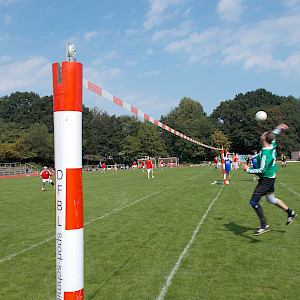 Axel beim Rückschlag