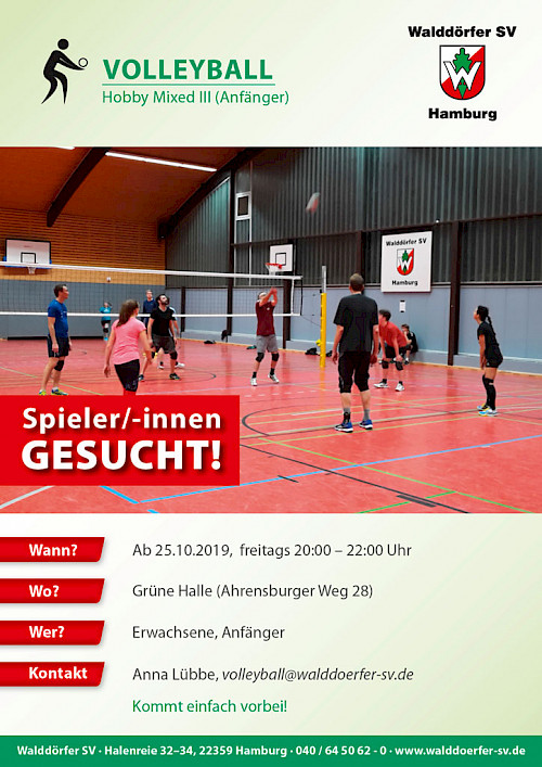 Neue Hobby Mixed Gruppe Volleyball