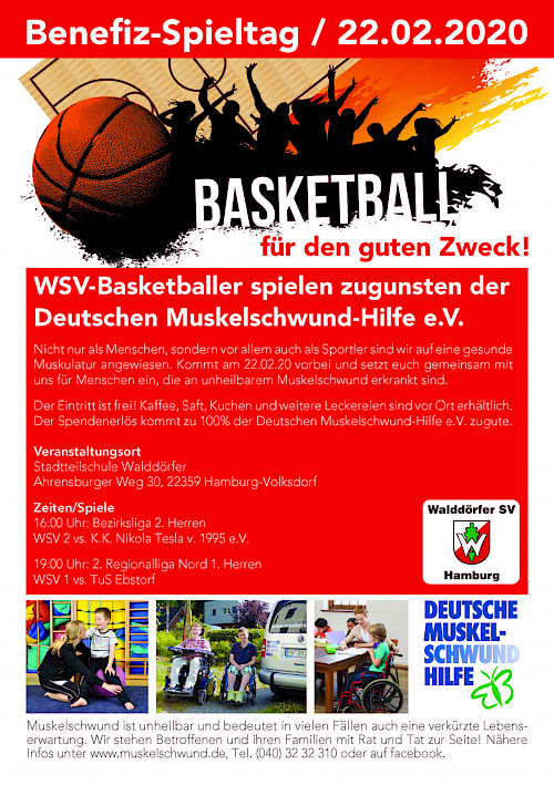 Benefiz-Spieltag: Am 22. Februar ab 16 Uhr spielen wir wieder zugunsten der Deutschen Muskelschwund-Hilfe e.V.