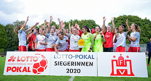 LOTTO-Pokal-Sieg der 1. Frauen des Walddörfer SV