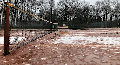 Tennisanlage Berner Au wetterbedingt gesperrt