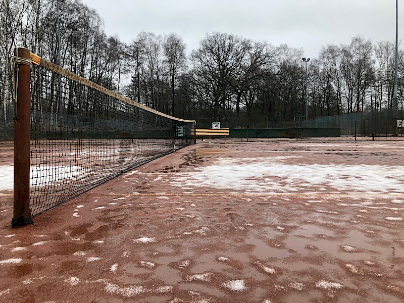 Tennisanlage Berner Au wetterbedingt gesperrt