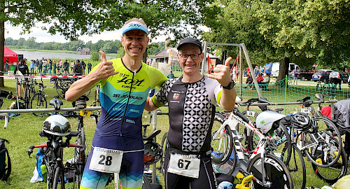 Frank & Frank beim Fun-Triathlon Güstrow