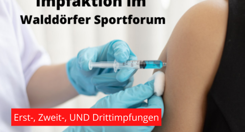 Impfaktion im Walddörfer Sportforum