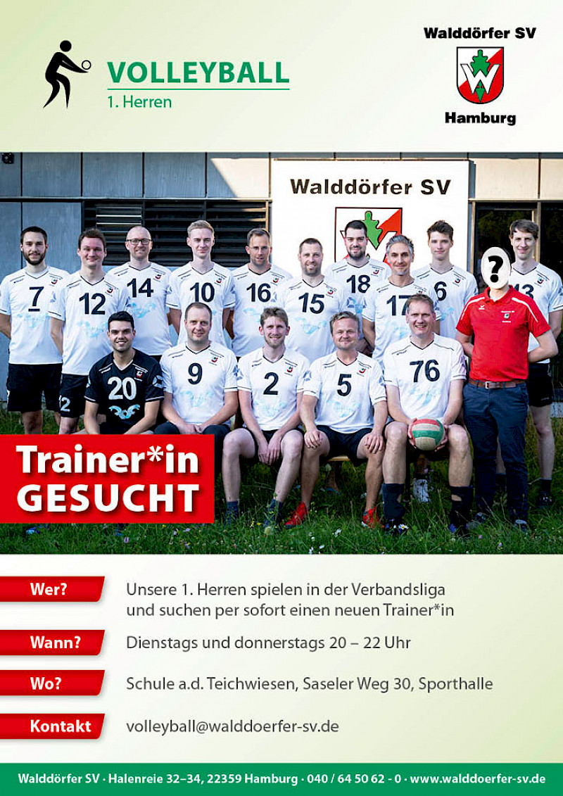 Walddörfer SV: Volleyball-Trainer gesucht!