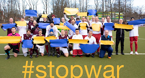 Statement unserer Fußballsenioren: #stop war!