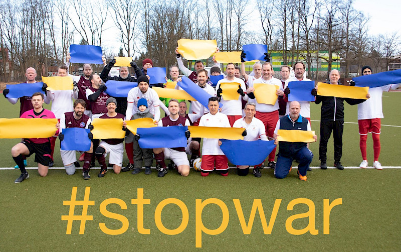 Statement unserer Fußballsenioren: #stop war!