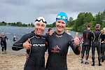 Unsere Triathleten beim Vierlanden Triathlon