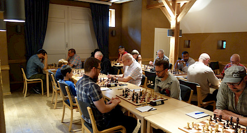 Freundschaftskampf mit dem Volksdorfer Schachclub