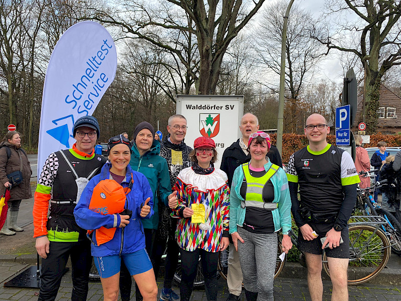 Triathlongruppe beim Silvesterlauf