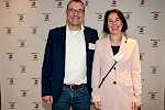 Dr. Knuth Lange (Präsident Hamburger Handball Verband) und Annette Fricke Lange