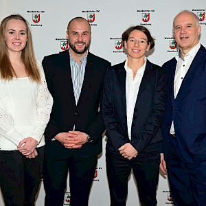 Vorstand des Walddörfer SV (Rika Gerke Marcel Reimers, Yvonne Schneeloch, Ulrich Lopatta)