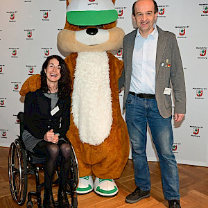 Hamburger Sportbund Sylvia Pille-Steppat (Vize-Präsidentin) mit Ehemann Bernd Pille