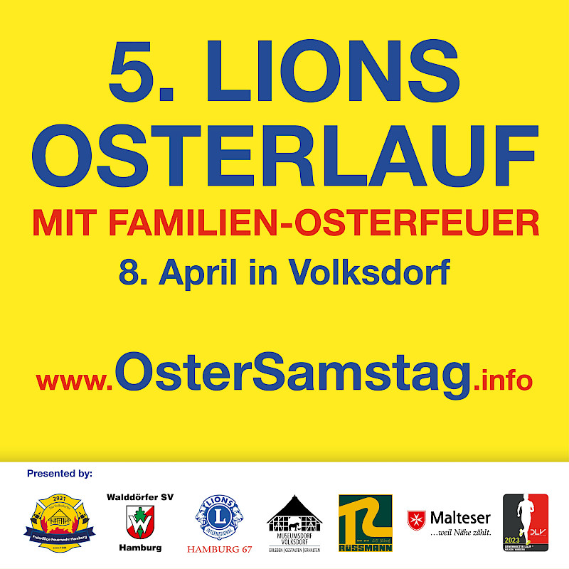 5. Lions-Osterlauf mit dem Walddörfer Sportverein