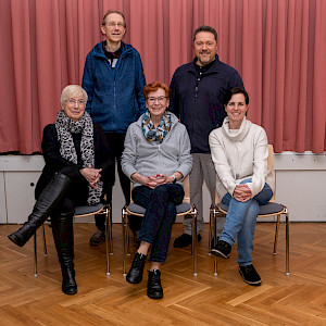 Abteilungsleitung (v.l.n.r.): Waltraud Heinze (Delegierte), Thomas Ludewig, Henny Becker, Kristian Jankovic, Hanne Jankovic