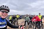 Radsportgruppe auf dem Brunsberg