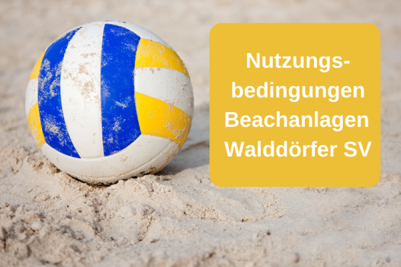 Nutzungsbedingungen Beachanlage Walddörfer SV