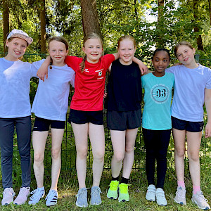 U12 Mädchen: Malin, Pia, Frida und Marielle