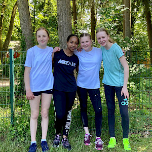 U14 weiblich: Marilena, Greta, Marlene und Lihem