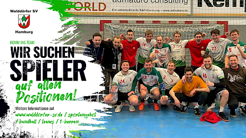 Walddörfer SV - 1. Herren Handball - Spieler gesucht