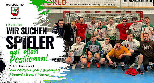 Walddörfer SV - 1. Herren Handball - Spieler gesucht