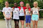 U10 Mädchen: Birla, Aicha, Margarete und Lisbeth (v.l.n.r.)