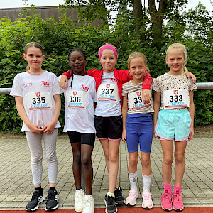 U10 Mädchen: Birla, Aicha, Margarete und Lisbeth (v.l.n.r.)