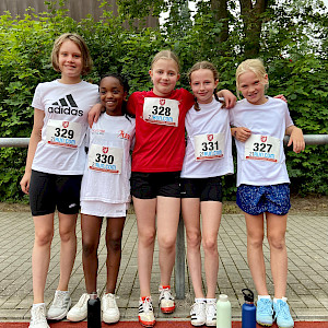 U12 Mädchen: Frida, Awa, Marielle, Mailn und Clara (v.l.n.r.)