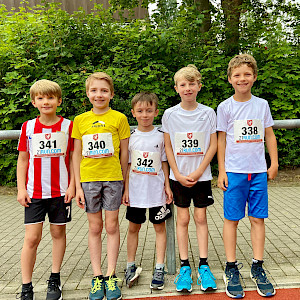 U10 Jungen mit Marius, Claas, Anton und Jonas und Niklas (v.l.n.r.)