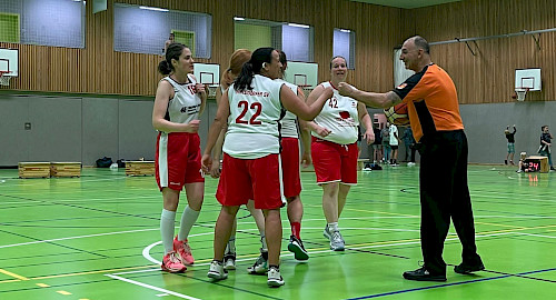 Starting Five der 1. Damen (WSV) Basketball-Oberliga