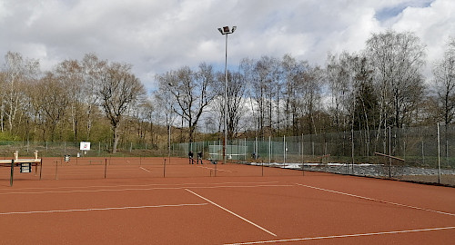 Tennisanlage Berner Au im Winter