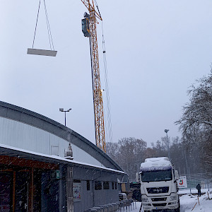 2023.12.05. Geschossdecke wird eingezogen