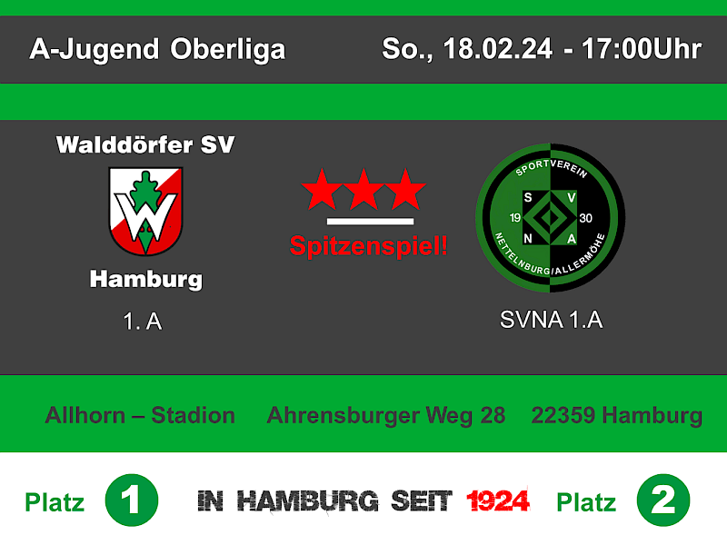 Heimspiel A-Jugend Oberliga