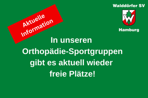 Orthopädiesport im Walddörfer SV