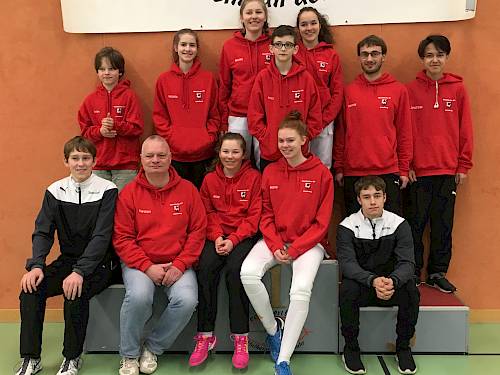 20 WSV-Fechter mit Begleitung in Mülheim