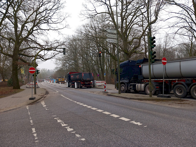 Verkehrsbehinderung Halenreie