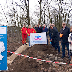 24.02.2025 Spatenstich für das neue Lehrschwimmbecken Farmsen