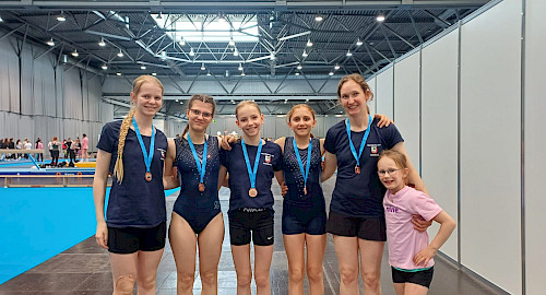 Team Trampolin auf dem Deutschen Turnfest 2025 in Leipzig