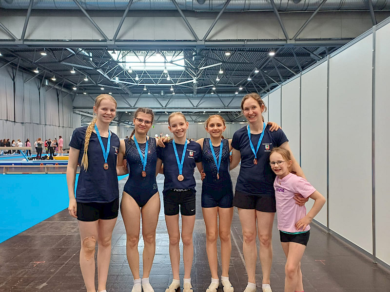 Team Trampolin auf dem Deutschen Turnfest 2025 in Leipzig