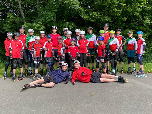 Walddörfer Speed-Skater beim Trainingscamp in Eckernförde