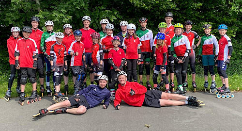 Walddörfer Speed-Skater beim Trainingscamp in Eckernförde