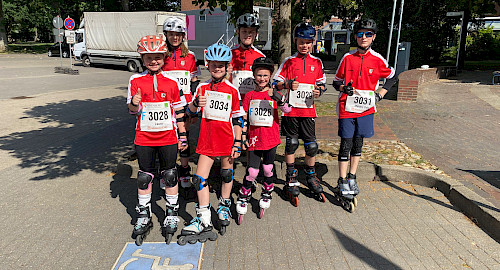 Walddörfer Speedskater beim 26. Buchholzer Stadtlauf