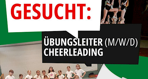 Übungsleiter (m/w/d) Cheerleading gesucht!