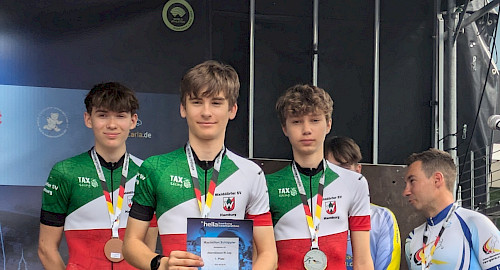 Speedskater des Walddörfer SV bei der Deutsche Meisterschaft Halbmarathon 2025