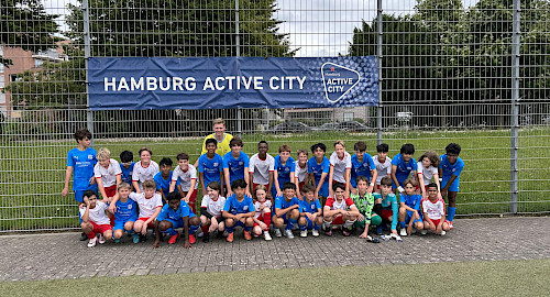 D-Junioren des Walddörfer SV gegen AC Chicago/USA
