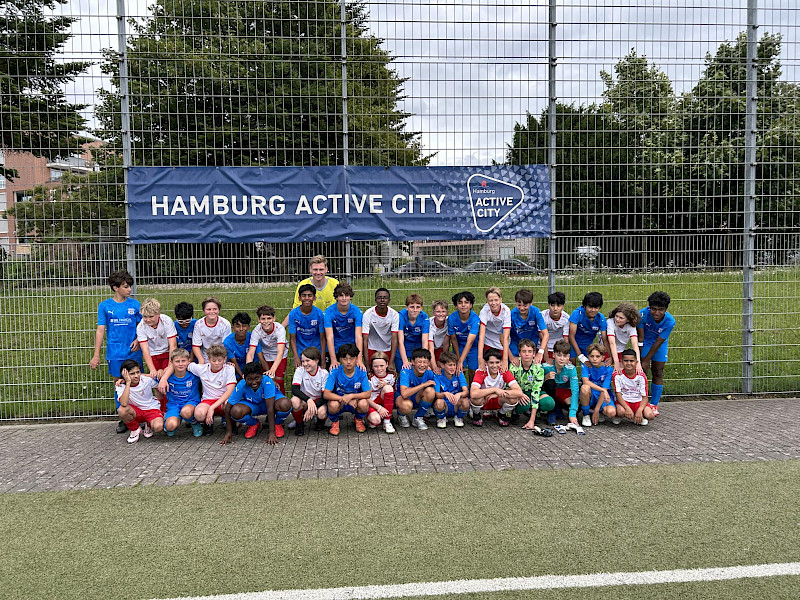 D-Junioren des Walddörfer SV gegen AC Chicago/USA